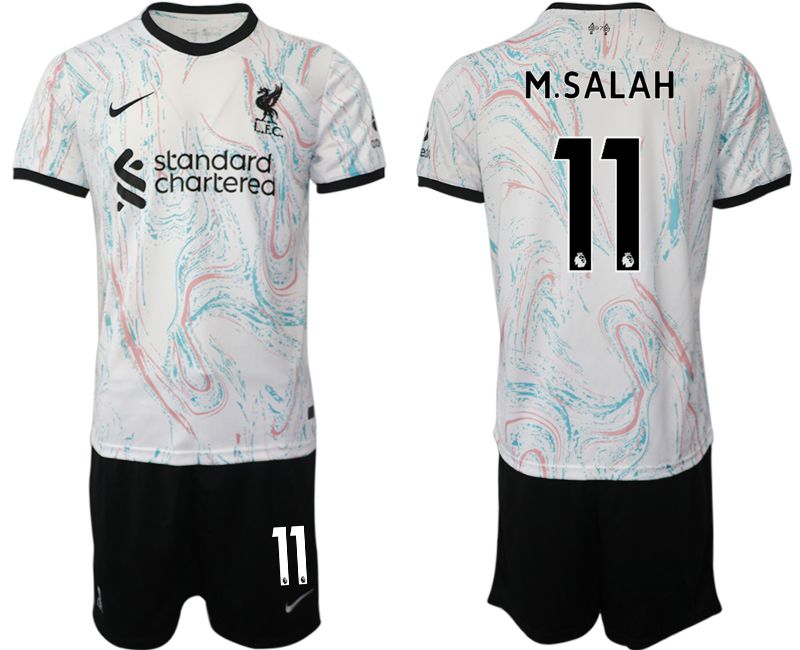 Men 2022-2023 Club Liverpool away white #11 Soccer Jersey->liverpool jersey->Soccer Club Jersey